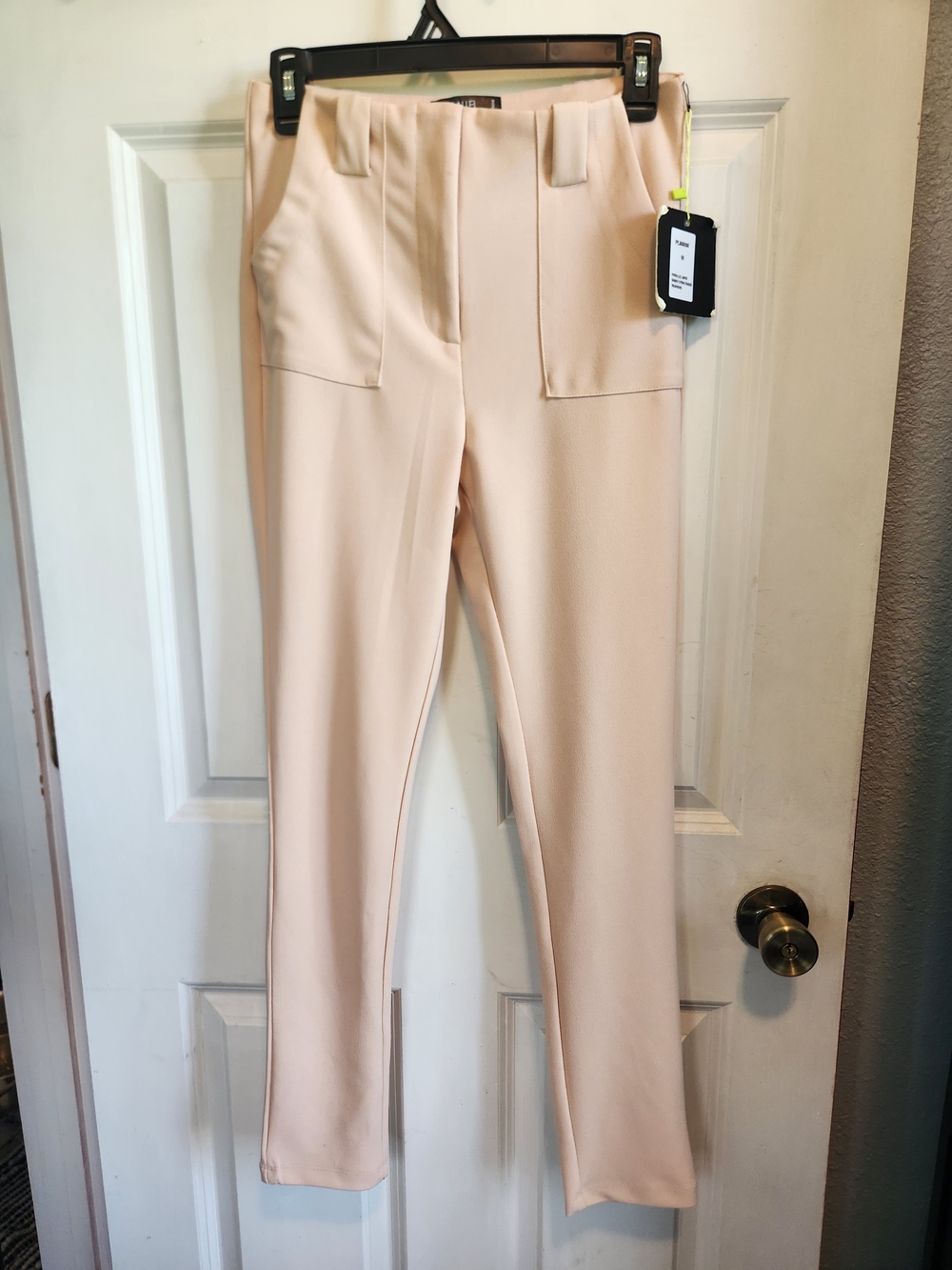 NWT-High-Rise Skinny Pants in Blush Pink by